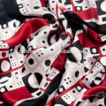 2015 impressão digital custom design mens neck scarf